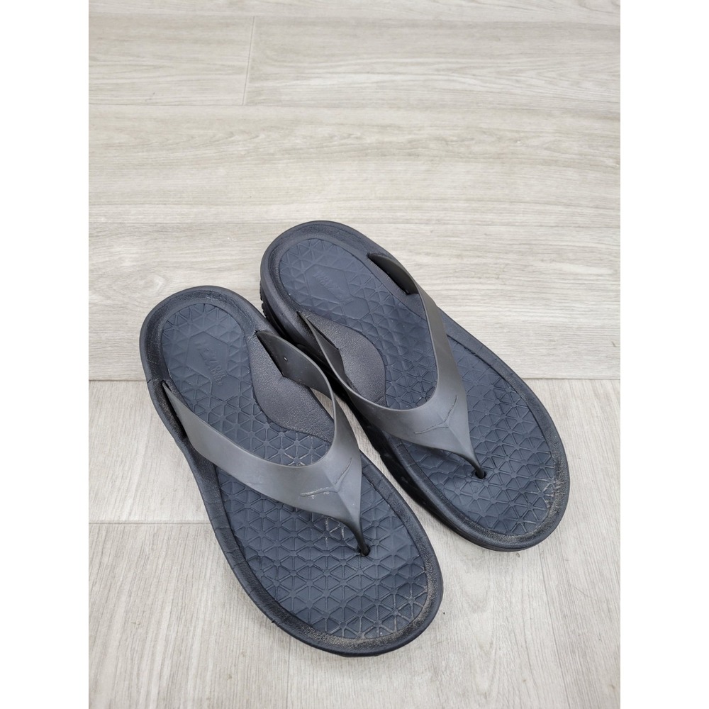 HOKA ONE ONE Ora Recovery Flip Flops Sandals Men's 9 Women's 11 Black Thong